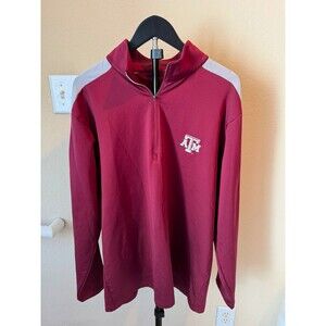Texas A&M Aggies Antigua 1/4 Zip Pullover Men's L Maroon NCAA Performance